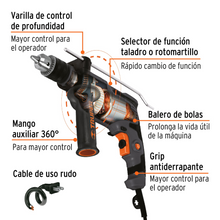 Cargar imagen en el visor de la galería, Rotomartillo 1/2" 700 W, Industrial, Truper