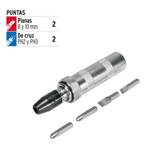 Cargar imagen en el visor de la galería, Desarmador de impacto con 4 puntas de acero S2 3/8", Truper Expert