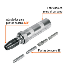Cargar imagen en el visor de la galería, Desarmador de impacto con 4 puntas de acero S2 3/8", Truper Expert