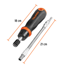 Cargar imagen en el visor de la galería, Desarmador tipo matraca con 42 puntas y 14 dados, Truper