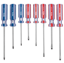 Cargar imagen en el visor de la galería, Juego de 8 desarmadores mango de PVC, Pretul