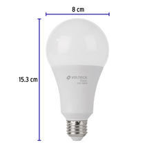 Cargar imagen en el visor de la galería, Lámpara de LED tipo bulbo A25 18W, luz de día, caja, Volteck Basic