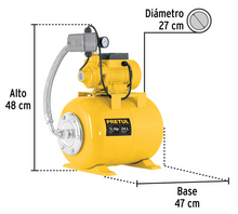 Cargar imagen en el visor de la galería, Equipo hidroneumático 24L, bomba periférica 1/2 HP, Pretul
