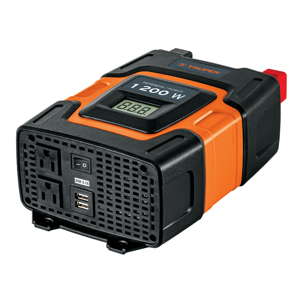 Inversor de corriente de 1200 W, Truper