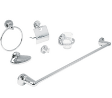 Cargar imagen en el visor de la galería, Juego de 6 accesorios para baño metálicos, Foset

