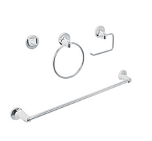 Cargar imagen en el visor de la galería, Juego de 4 accesorios para baño metálicos, Foset
