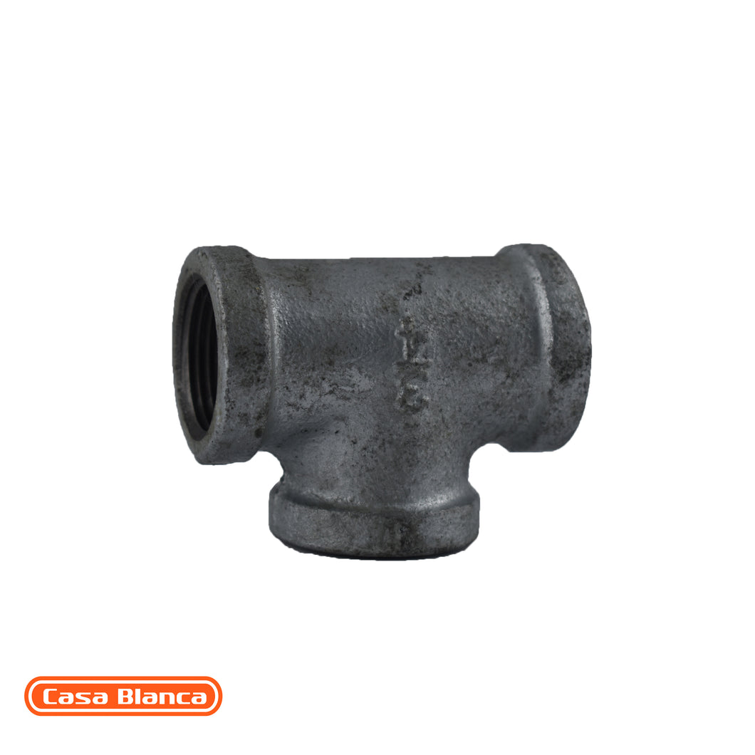 Tee galvanizada de 3/4